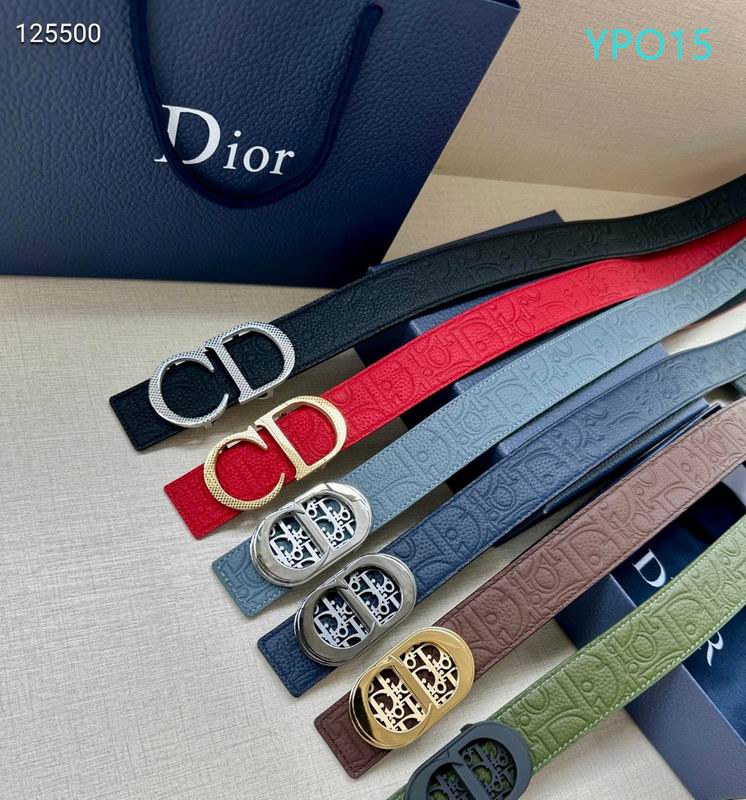 Dior belt 35mmX95-125cm XH07